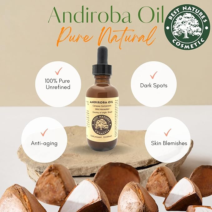 Andiroba Oil - Cold Pressed, Unrefined, Wild Harvested 1oz / 30ml