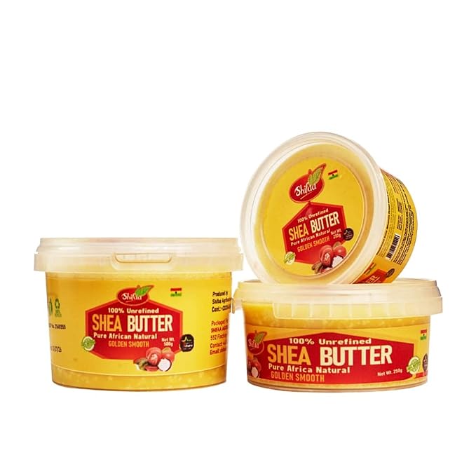 Shea Butter - 100% Pure and Unrefined from Ghana I Raw, Natural Moisturizer & Organic for Skin, Hair, Lips & Body - (Shifaa). Good for Scars and Rashes, Eczema - 7oz
