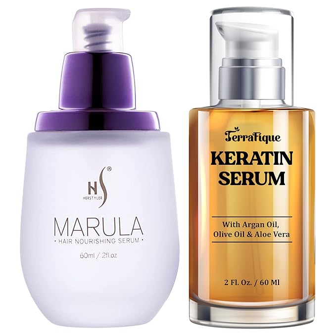 Keratin Hair Serum - Herstyler Marula Oil Hair Serum Set