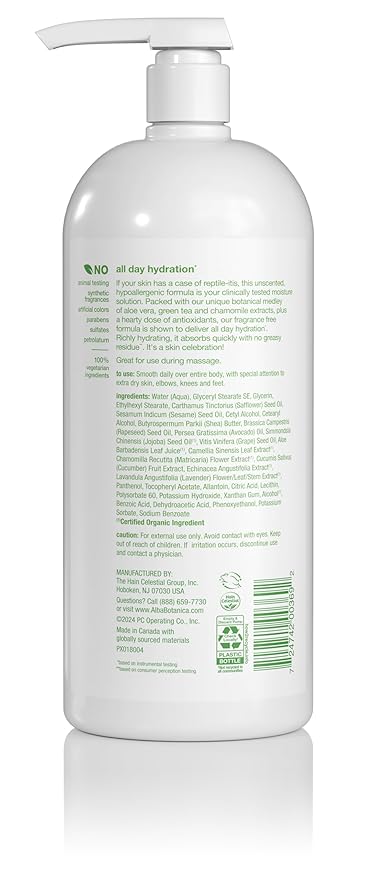 Alba Botanica Daily Moisturizing Lotion, Sensitive Skin, Fragrance Free, 32 Oz (Packaging May Vary)