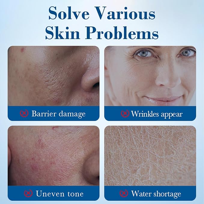 Collagen Serum for Face - Hydrating Serum with Hyaluronic Acid, Anti-Wrinkle & Firming Facial Serum, Repair Skin Barrier, Travel-Size Skincare, Single-Use Vials Skincare, 1.5ml x 30PCS