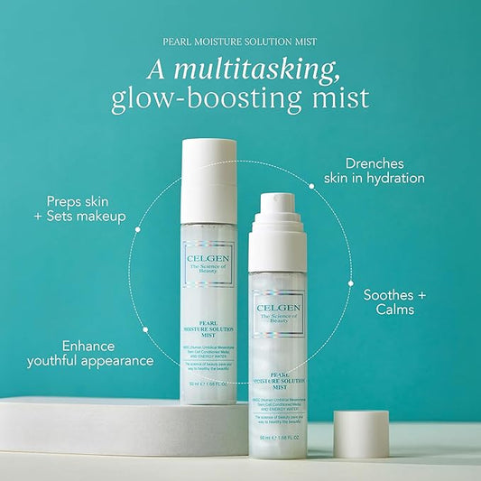 CELGEN] Pearl Moisture Solution Mist, 1.68 Fl. Oz./50ml