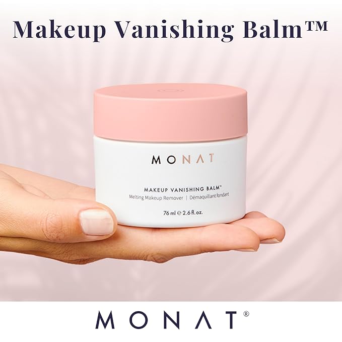 MONAT Makeup Vanishing Balm – Cleansing Balm Makeup Remover – Lightweight Face Cleanser Balm – Makeup cleansing Balm for Residue Free Soft and Smooth Skin – Safe to Use Balm for Delicate Skin
