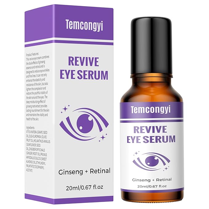 Eye Face Serum, Firming Anti-Wrinkle Serum, Reduces Eye Bags, Dark Circles, with Vitamin E, Helps Anti-Aging Eye Serum, 0.7 oz