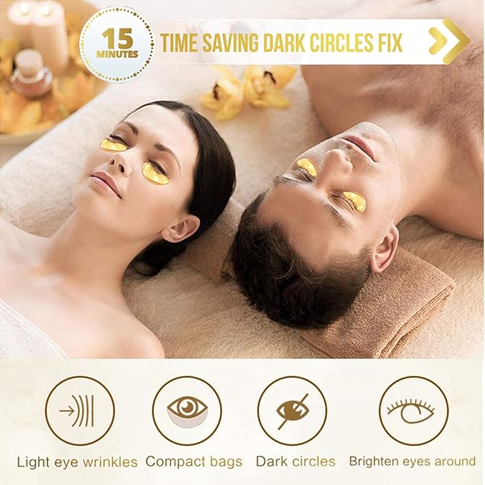 30 Pairs Lip Mask Under Eye Masks Patches, Crystal Collagen Hydrating Moisturizing Smoothing Lips Gel Pads for Puffy Eyes Bags,Dark Circles,Puffiness,Fine Lines,Wrinkles,Anti-Aging Vitamin C