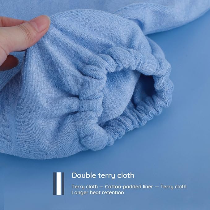 Paraffin Wax Mitts for Hand and Feet, Segbeauty Thick Paraffin Bath Mitts and Booties with Double Terry Clothes, Snug Elastic Opening Paraffin Wax Glove and Bootie for Thermal treat-ment, Wax Machine