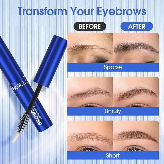 Eyebrow Growth Serum Plant Extracts Brows Growth Serum for Women Regrowth Eyebrow Hair Growth Thicker, Longer, Fuller -5ml