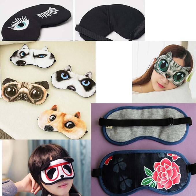 Sleeping Mask Eye Cover Weird Dog Expression