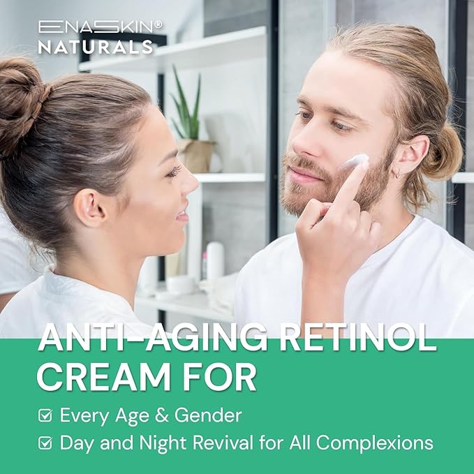 Retinol Cream for Face: Anti-Wrinkle Moisturizer for Deep Wrinkles, Dry Skin & Neck Firming for Men & Women