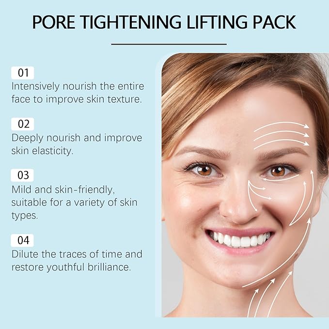 Zombie Face Mask, Clay Mud Facial Treatment for Pore Tightening and Deep Cleaning, 8 Count with Brush