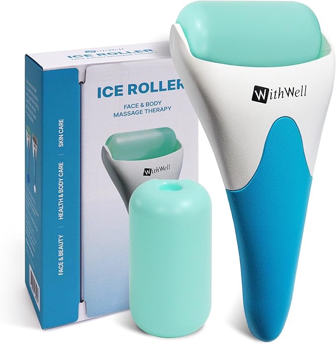 Korean Face Massager Ice Roller for Face and Eyes - Premium Quality, Smooth & Soft Skin Care Beauty Product with Soothing Effects