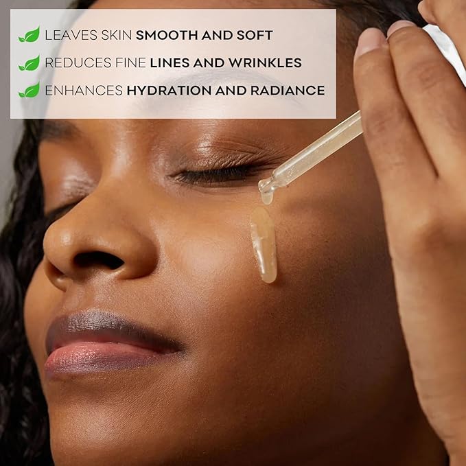 Natural Plant Derived Facial Oil - 100% Organic Anti Aging Facial Seed Oil with Grapeseed, Jojoba Oil, Vitamin E Oil, Daily Facial Oil Hydrating Moisturizer for All Skin Types