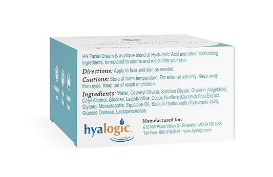 Hyalogic HA Facial Cream with Hyaluronic Acid 2 oz