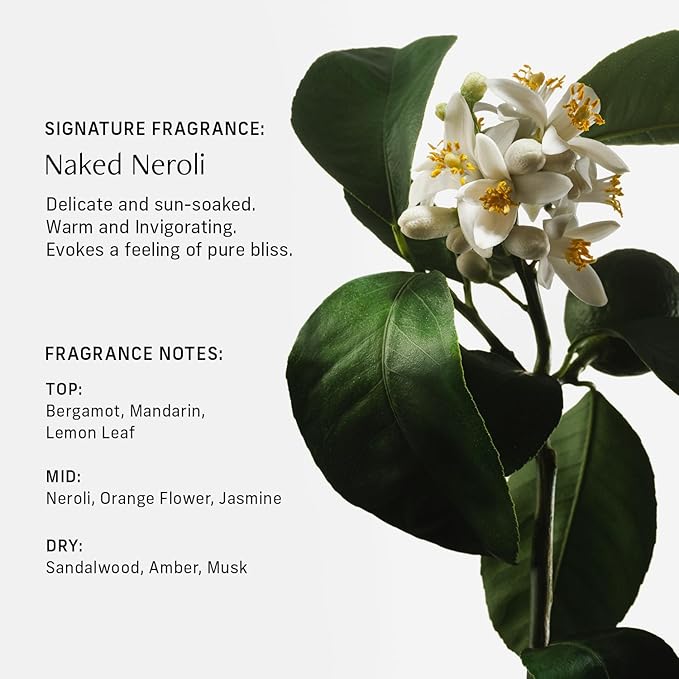 Vitamin C Body Oil for Women and Men. Moisturizing Naked Neroli & Body Wash Bundle