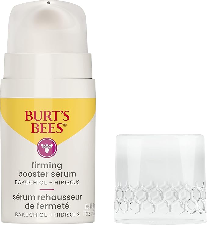 Burt's Bees Firming Collagen Face Serum, Mothers Day Gifts, Natural Origin Retinol Alternative Improves Skin Texture & Supports Anti-Aging, with Bakuchiol, Lightweight - Firming Booster (1 oz)