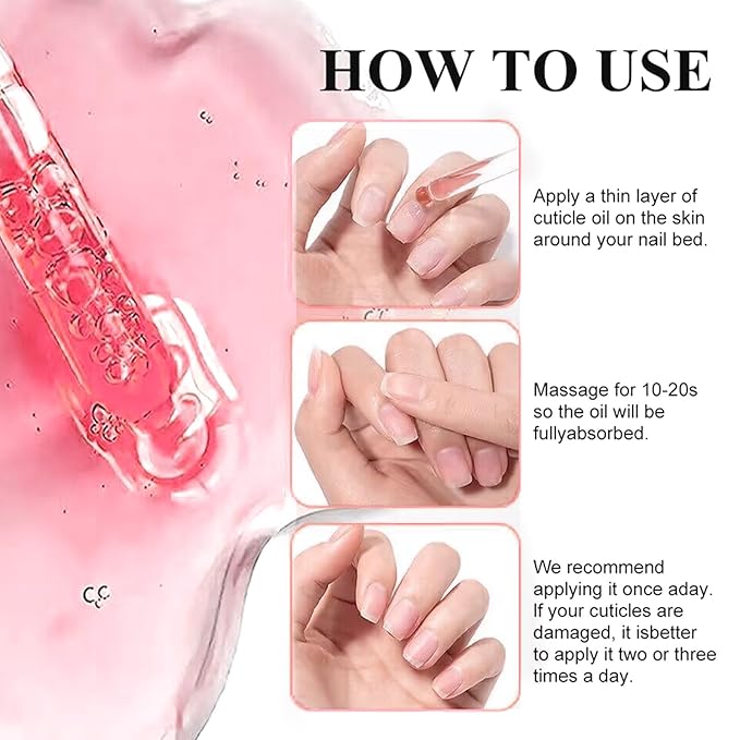 Honey Joy Cuticle Oil for Nails – Nail Oil Cuticle for Nail Care, Cuticle Nail Oil for Growth and Strength, Cuticle Oil for Nails, 0.5 fl. oz (Rose)