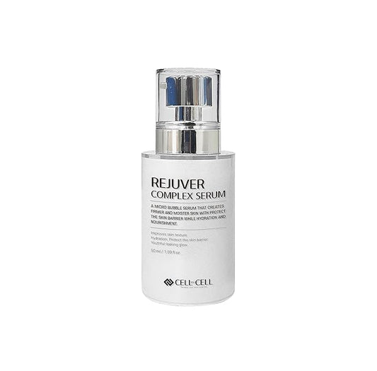 Rejuver Complex Serum | Micro-Bubble Formula Delivers Deep Nourishment Filled with Plant-Based Ingredients & Complex Peptides for your Skin to Feel More Youthful & Healthy | 50ml