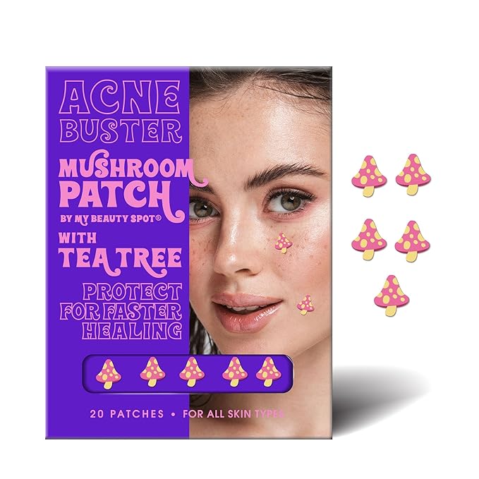 My Beauty Spot Pimple Patches Cute Acne Patches for Face 20 Pcs with Tea Tree Extra & Salicylic Acid, Butterfly and Rainbow Colorful Fun Designs – Pimple Patches for Face Acne Spot Treatment