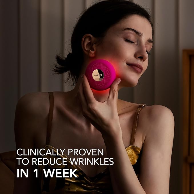 FOREO UFO 3 LED 4-in-1 Face Mask Skincare Device - Face Moisturiser - Full spectrum LED - Deep Tissue & Red Light - Warming - Massage - App-connected