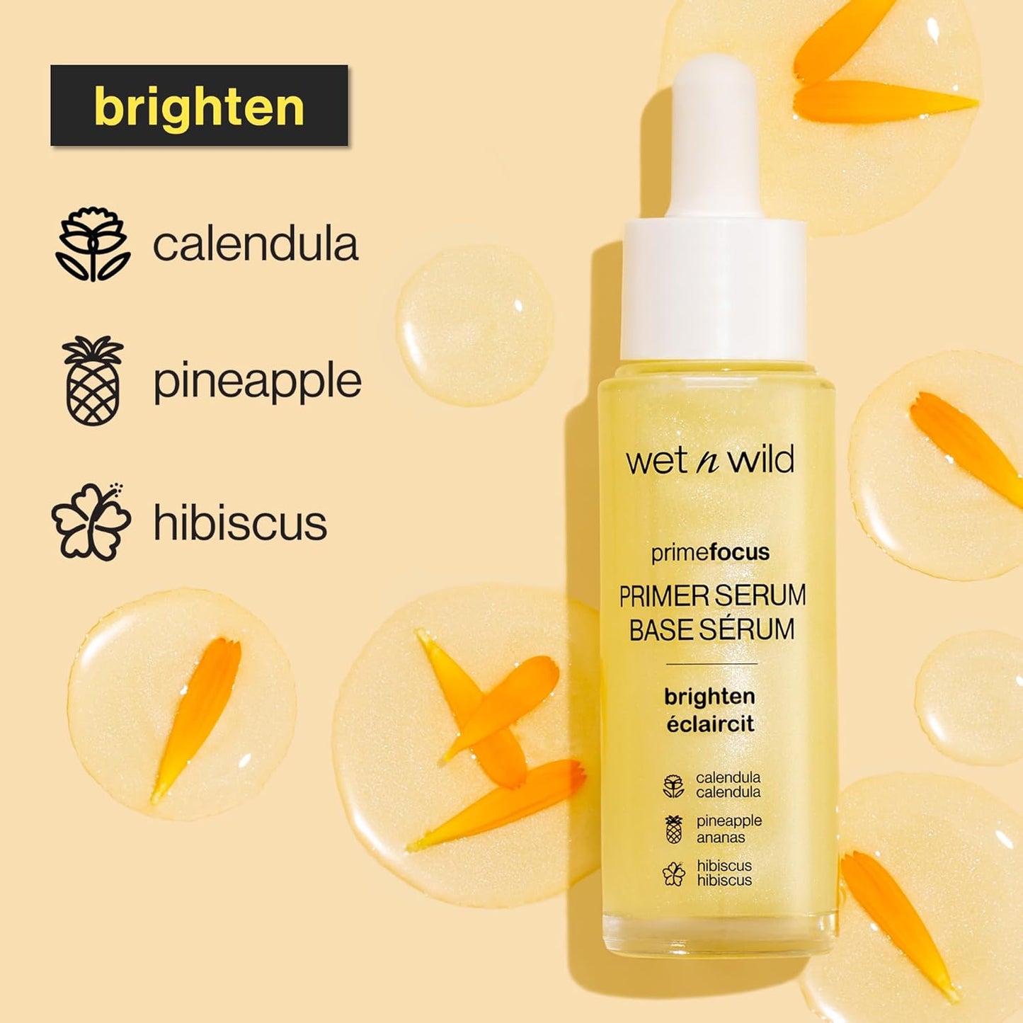 wet n wild Prime Focus Primer Serum for Face, Hydrating for Dry Skin, Makeup Primer Serum