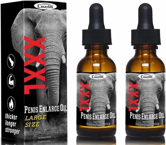 Large Size Enlarge Oil Enlarger Growth Oil Fast BIGER Thick Enlargement Gel for Men 10ML by CRAZYLIFE (2)