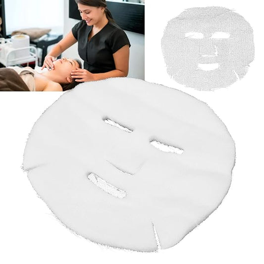 ZJchao Gauze Masks Facials,Mask Water Absorption Disposable DIY Facial Mask Strong Permeability Gauze Pre cut Facial Paper Sheet Facial Mask for High Frequency Facial Treatments and Masks