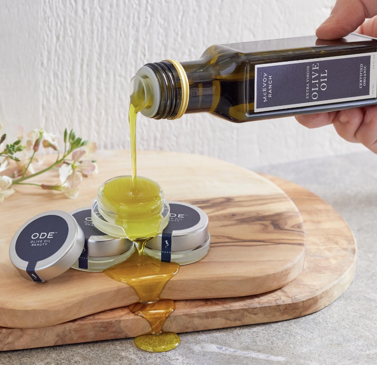 Olive Oil Lip Balm (3-pack) by ODE Olive Oil Beauty, Organic EVOO, California Made