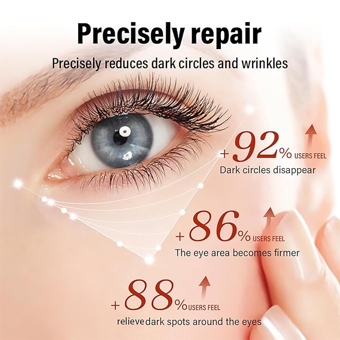 Retinol Repair Eye Cream，Reduces the appearance of dark circles，Stretch wrinkles at the corners of the eyes，moisturize and improve eye bags，Suitable for all skin types，1.05oz（2pcs）