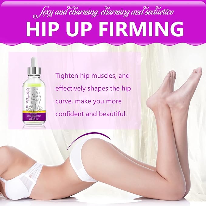 Safudan Hip Plump Up Oil,Firming Body Oil, Natural Herbal Hip Lift Buttock Massage Oil, Butt Firming Enhancement Essential Oil for Women, Firming & Lifting Fast (5 PCS)