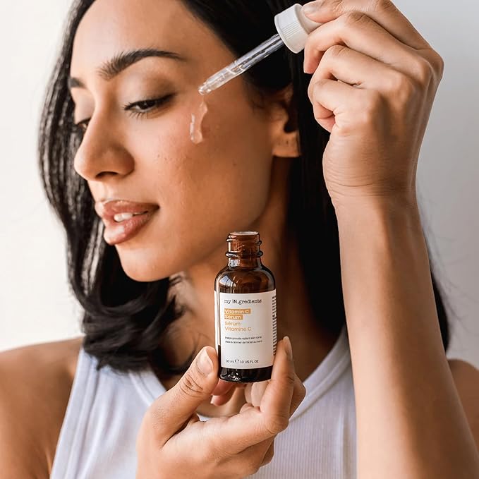 Masque Bar My Ingredients 12% Vitamin C Face Serum - Fades Age Spots, Pore Refining, Wrinkle Repair, Dark Circle Reduction, Hydrating, Even Skin Tone, Mineral Oil & Cruelty-Free Korean Skincare