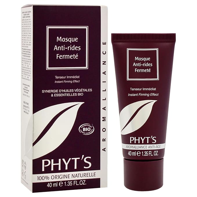 Phyts Anti-Wrinkle Firming Mask - Lifting and Plumping Face Mask - Anti-Aging Ingredients Smoothes Wrinkles - Lemon Essential Oil Tones Skin - 1.4 oz