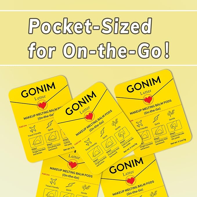 Makeup Remover Cleansing Balm On-The-Go | Made with Olive Oil & Hyaluronic Acid | Refreshing Finish | Highly Effective | Gentle for All Skin Types | Mini Travel Size Pods with 15 x 0.106 oz