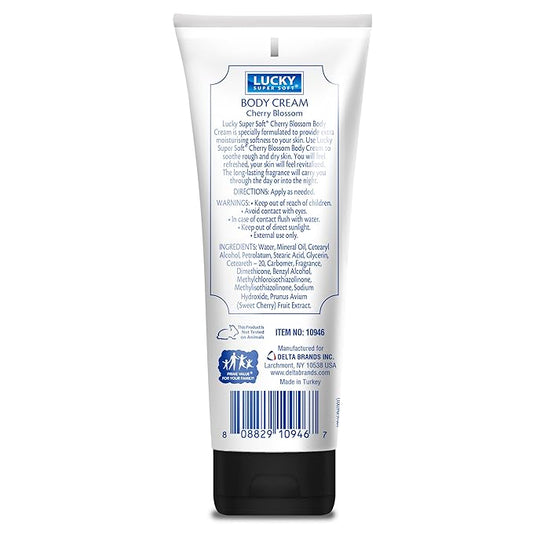 Lucky Super Soft Body Cream, Cherry Blossom, 8 Ounce