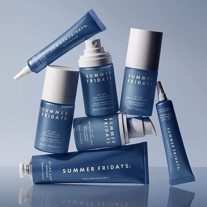 Summer Fridays Jet Lag Mask - Hydrating Face Moisturizer + Mask - Enriched with Hyaluronic Acid, Niacinamide, Glycerin + Antioxidants Helps Nourish Skin for a Renewed + Radiant Complexion (2.25 Oz)