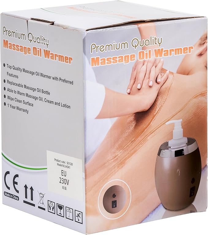 Master Massage Golden Touch Single Bottle Massage Oil Warmer-Professional Massage Lotion Heater with Empty Bottle- Original Design Massage Cream Heating Device-One Dispenser Bottle Heating Furnace