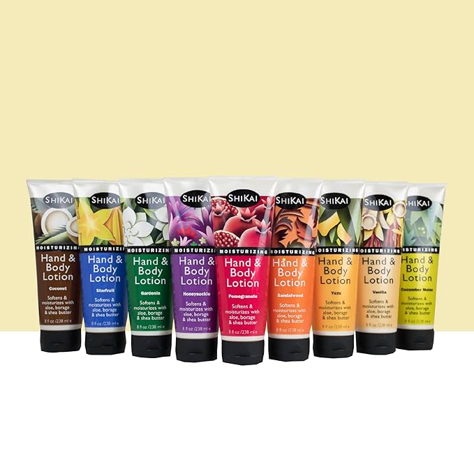 ShiKai Hand & Body Lotion (Cucumber Melon, 1 gallon) | Daily Moisturizing Skincare for Dry and Cracked Hands | With Aloe Vera & Vitamin E