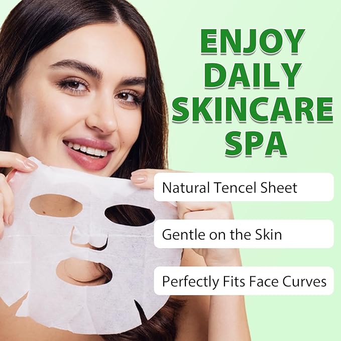 Face Masks Skincare, 12 Pack Variety Sheet Masks - Hydrating & Smoothing, Moisturizing & Nourishing for All Skin Types