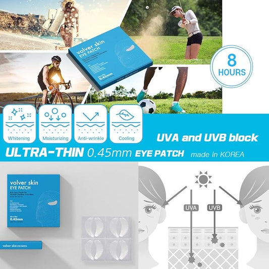 Volver skin Outdoor Eye Patches, Under Eye Mask, For Anti-Wrinkle Pads For Fine Lines and Wrinkles, UVA, UVB blocking function