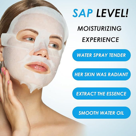 12 Pack Face Mask Skin Care,Sheet Mask Set,Facial Masks for Women Care, Skincare Hydrating Face Masks,Moisturizing,Soothing,Premium for All Skin Types