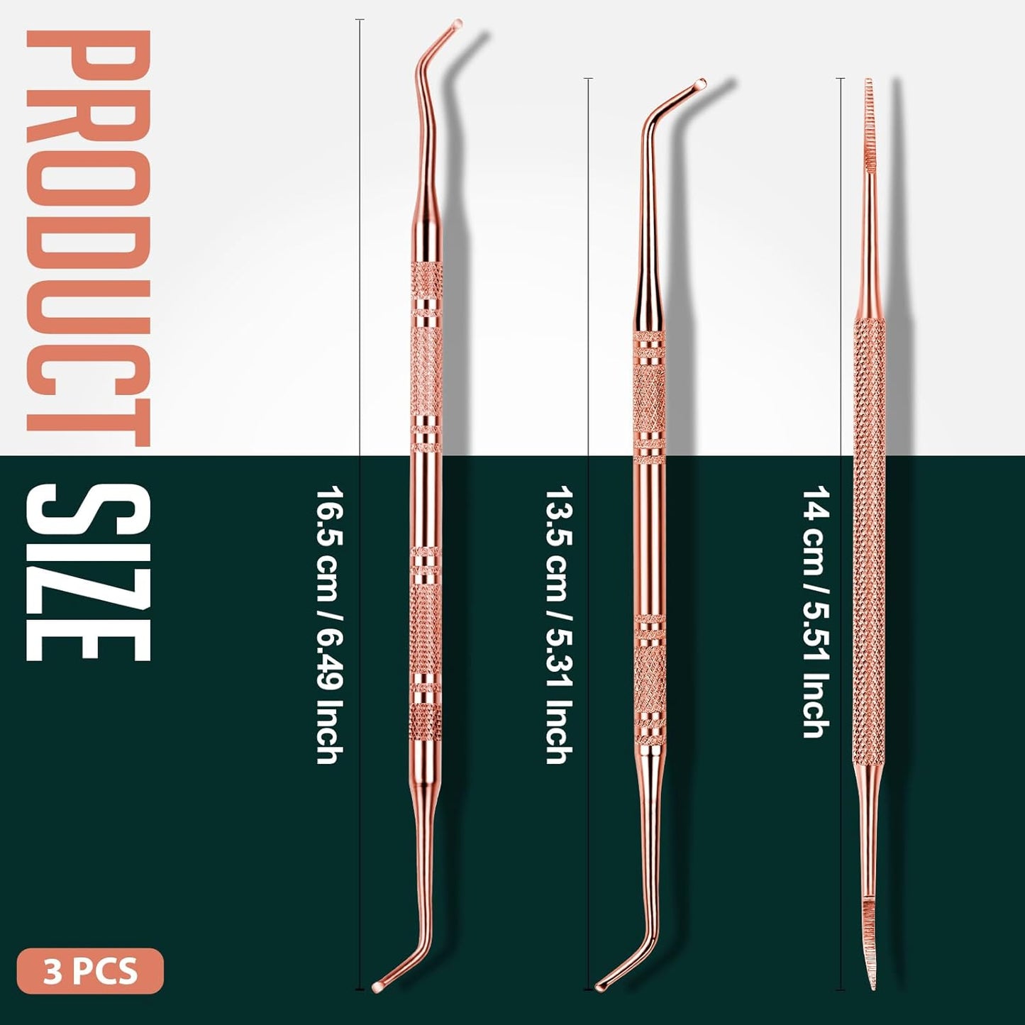 Teenitor Ingrown Toenail Tool, Toenail File and Lifters, Professional Surgical Safe Ingrown Toenail Treatment Pedicure Tools for Feet, Ingrown Toenail Removal Kit Pain Relief