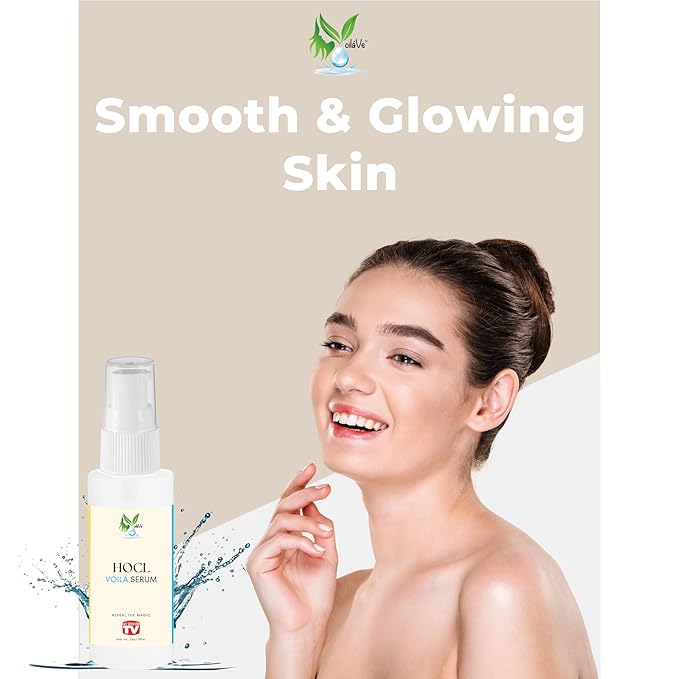 VoilaVe Pure Hypochlorous Acid Serum, Anti-Wrinkle Hypochlorous Acid Face Serum for Redness - Reduce Dryness, Skin Irritation, Eye Puffiness & Dark Circles | For Acne & Spots 2.0 Oz