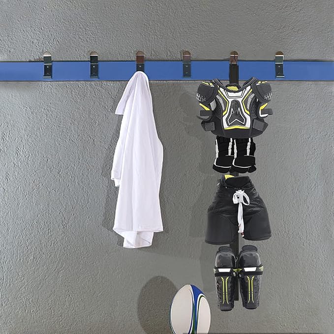 6pcs Hockey Hanger Portable Hanging Dryig Rack Hockey Gifts for Home and Outdoor Using in Ice Hockey Skating Football Camping Fishing 5 Hooks