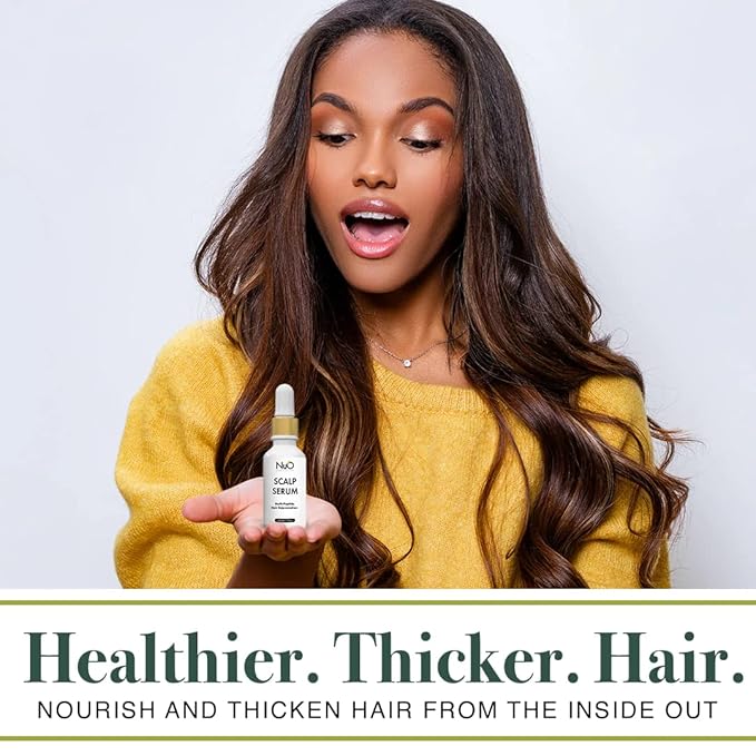 nuorganic Dry Scalp Serum to Hydrate and Moisturize Hair Follicles — Reduce Hair Loss, Flakiness, Dryness and Itch All in One — Vegan & Organic (1 fl.Oz / 30ml)