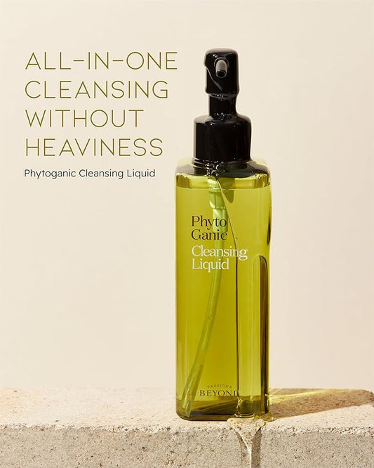 BEYOND Phytoganic (Cleansing Liquid, 6.8fl oz) - Vegan Formula Korean Skin Care. Gentle All-in-One Face Wash with Smooth Finish, Clean Herbs, Phyto-Biome