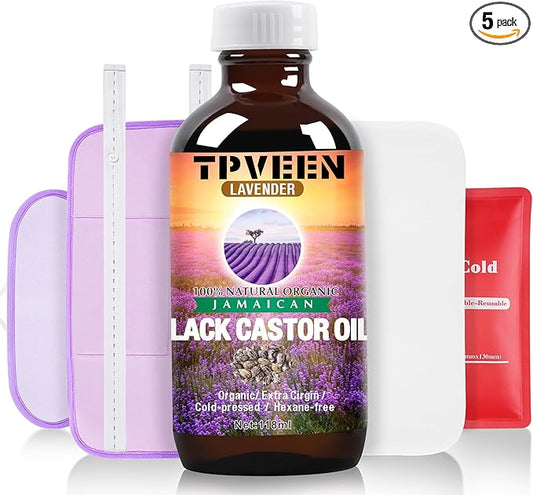 Cold Pressed Organic Castor Oil in Bottle,Hexane Free Castor Oil, Gift for Body.