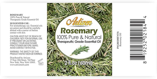 Artizen 2oz Oils - Rosemary Essential Oil - 2 Fluid Ounces