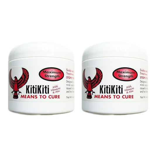KitiKiti Scalp and Skin Treatment Maximum Strength 4oz Jar (2 Pack)