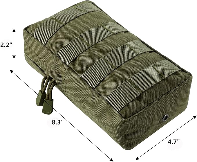 2 Pack Molle Pouches - Tactical Compact Water-Resistant EDC Pouch Bag Small Utility Pouch