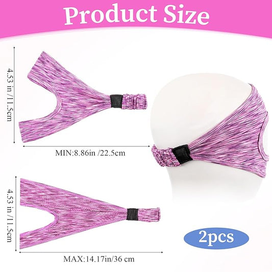 Grevosea 2 Pack VR Eye Mask, Adjustable Breathable VR Sweat Band Comfortable and Sweat-Resistant Eye Face Cover for Meta/Oculus Quest 2/3/3S/Pro Most VR Devices and Any Head Size