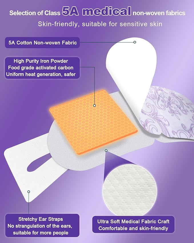 ProCIV 30 Packs Steam Eye Mask Lavender, Heated Eye Masks Relaxing Gifts for Women Soothing Eye Fatigue Hot Sleep Mask, Warm Eye Compress for Dry Eyes Travel Essentials Christmas Stocking